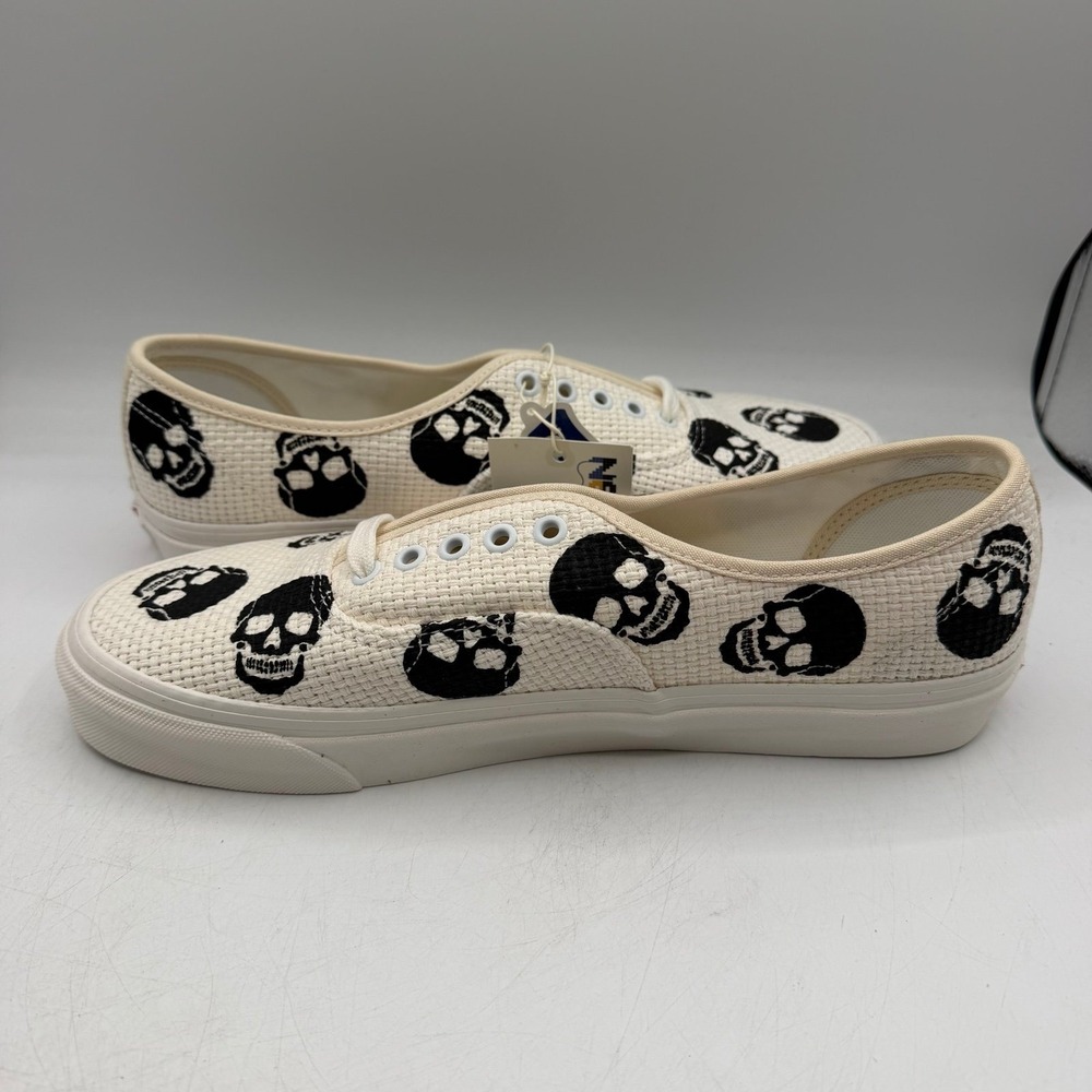 VANS Anaheim Factory Authentic 44 DX Needlepoint Skulls Shoes Mens 8.5 Womens 10 - Picture 3 of 11